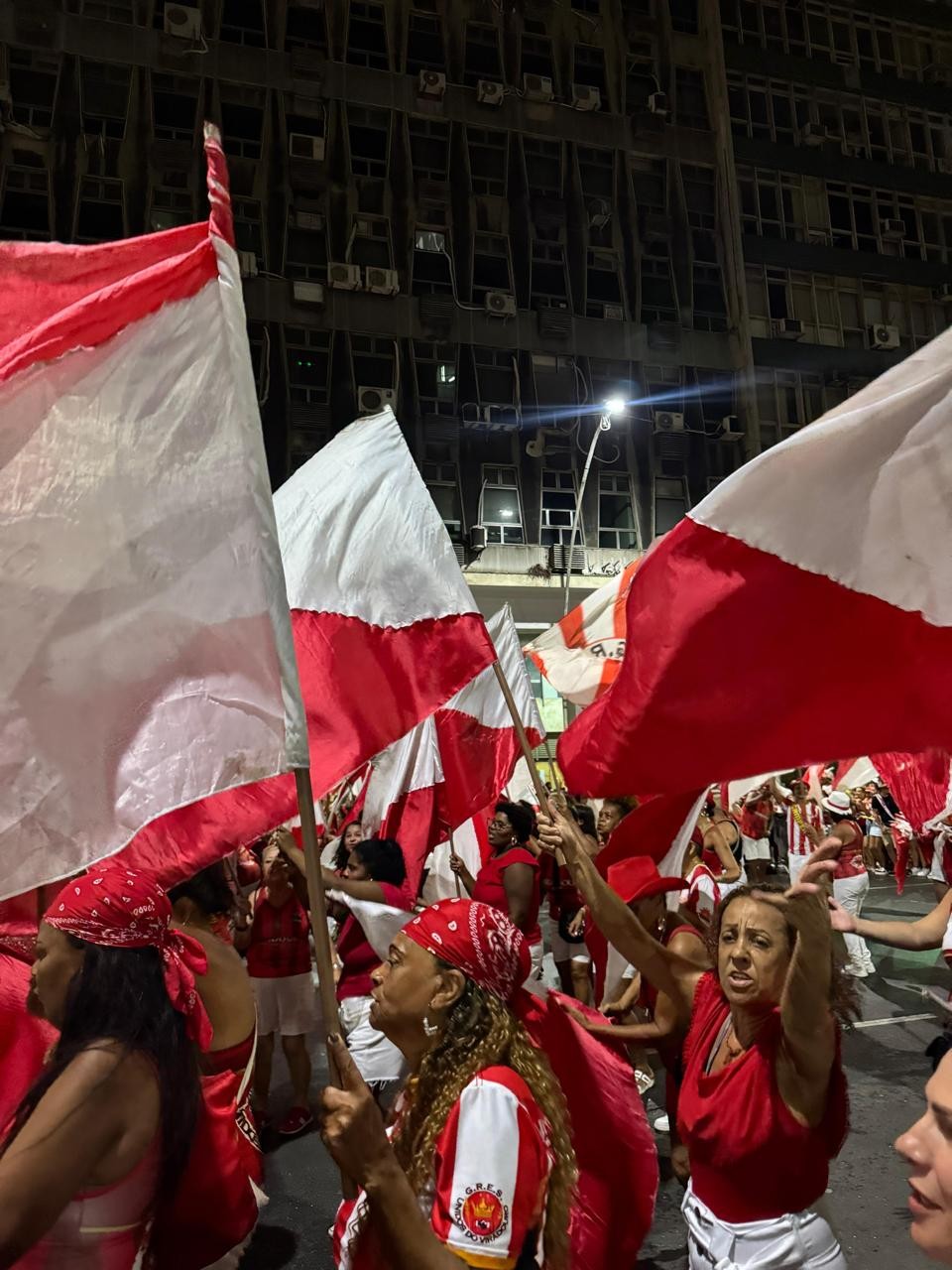 Répétition d'une école de samba à Rio de Janeiro